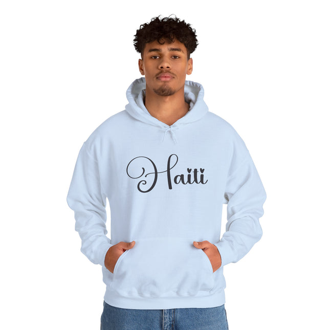 The Calligrapher’s Mark Minimalist Haiti Hoodie Cultural Pride Series Unisex Premium Hoodie