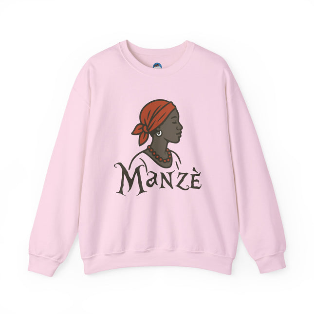 Mazè Haitian Women’s Strength Sweatshirt Cultural Empowerment Series Unisex Crewneck Sweatshirt