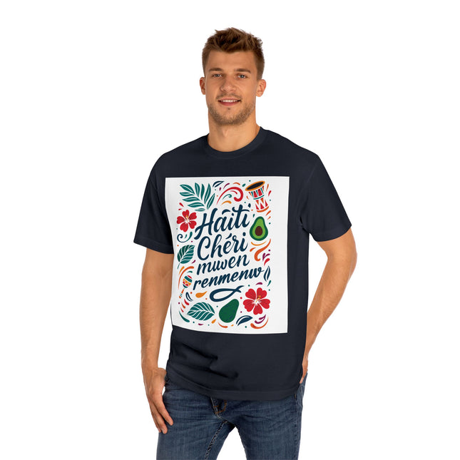 Haiti Chéri Mwen Renmenw Sweatshirt Creole Love Note Graphic Haitian Diaspora Pride Pullover Haitian Heritage Unisex Classic Tee