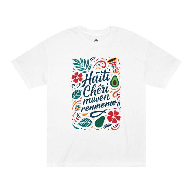 Haiti Chéri Mwen Renmenw Sweatshirt Creole Love Note Graphic Haitian Diaspora Pride Pullover Haitian Heritage Unisex Classic Tee