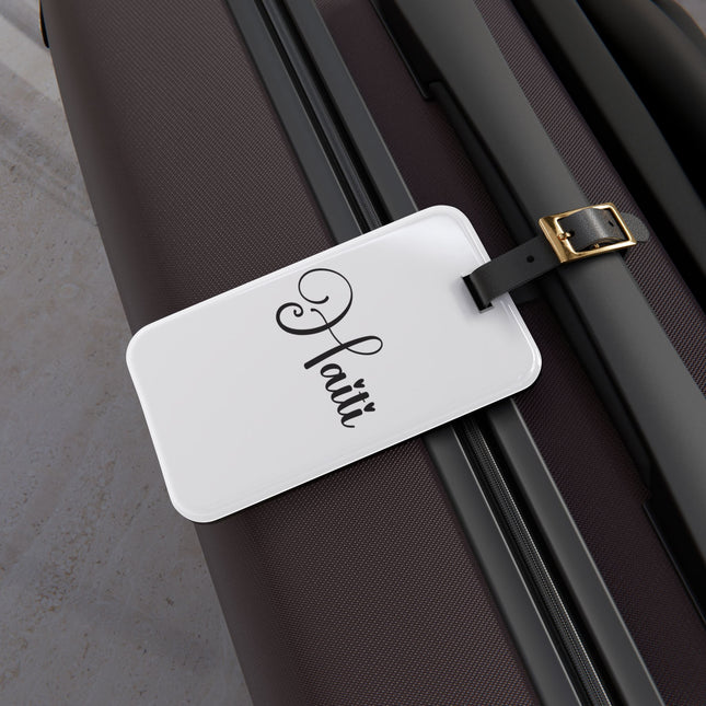 Haiti Calligraphy Minimalist Heritage Collector’s Luggage Tag
