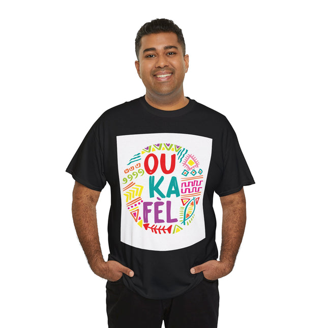 Ou Ka Fè’l “You Can Do It” Haitian Motivational Sweatshirt Colorful Creole Affirmation Colorful Unisex Heavy Cotton Tee