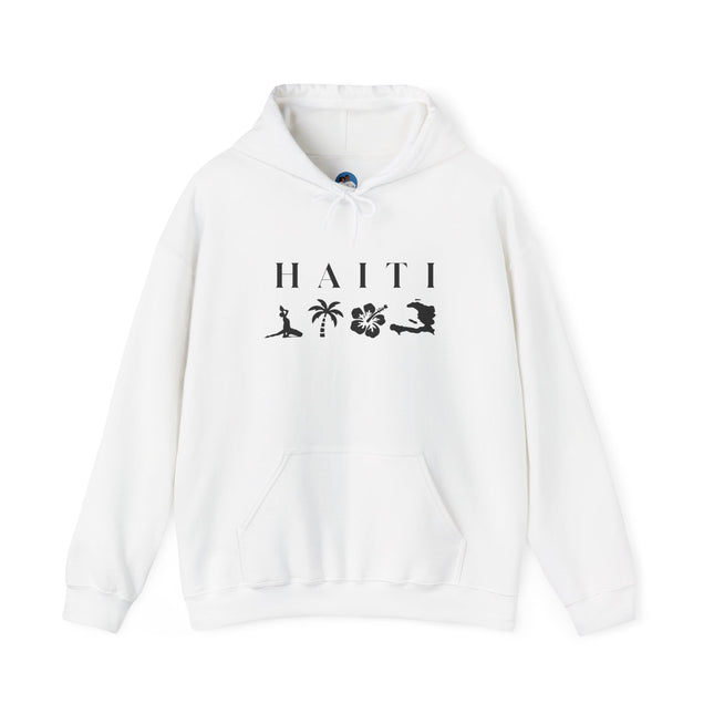 Haiti Island Escape Hoodie Unisex Caribbean Streetwear Tropical Nature Inspired Sweatshirt Caribbean Vibes