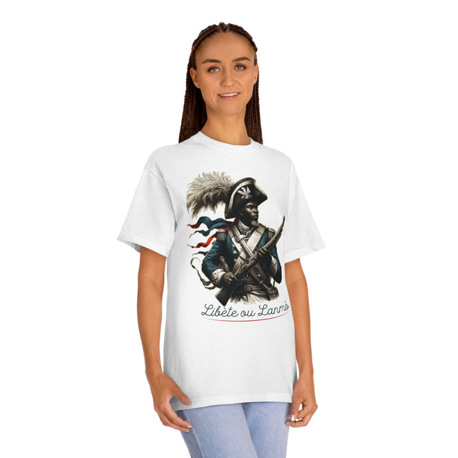 Liberty or Death  Haitian Freedom Cry T-Shirt Revolutionary Icons Series Unisex Premium Crewneck Classic Tee