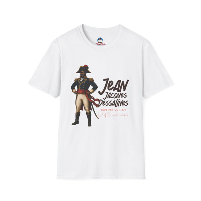 Jean-Jacques Dessalines Freedom Forged in Fire T-Shirt Haitian Independence Leader Unisex Softstyle T-Shirt