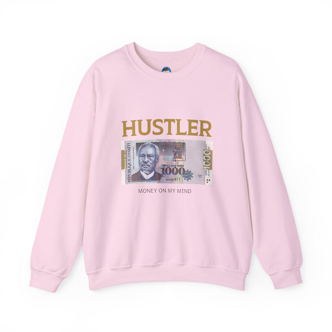 Haitian Hustler Crewneck Sweatshirt Unisex Entrepreneur Streetwear Bold Banknote Graphic Pullover