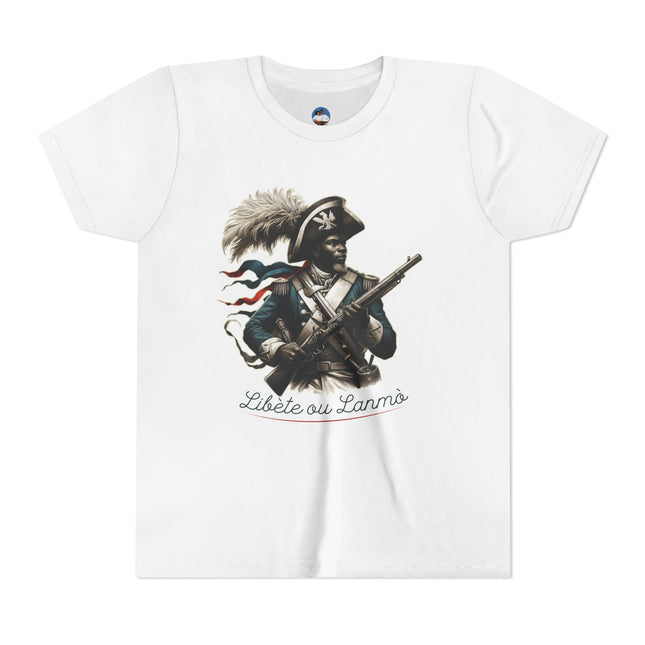 Liberté ou La Mort Youth T-Shirt Haitian Revolutionary Graphic Tee Cultural Pride Kids Apparel Bold Heritage Gift