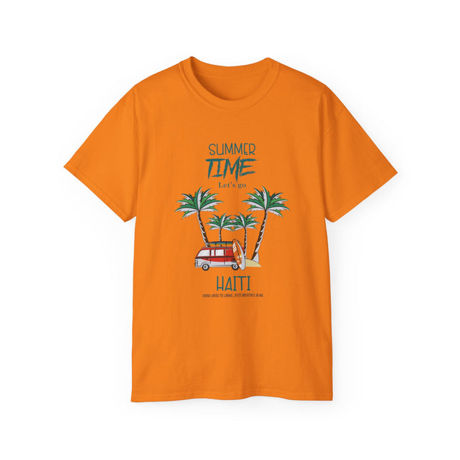 Summer Time in Haiti  Tropical Escape Tee  Haitian Sunshine Series  Unisex Ultra Cotton Tee,