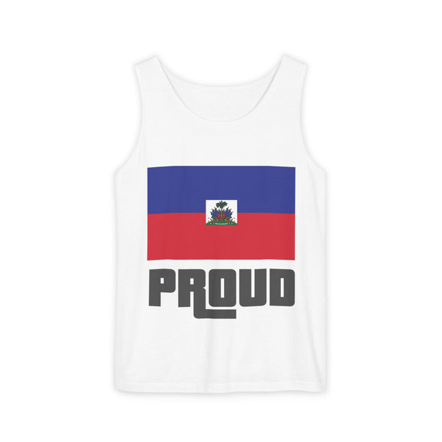 Haitian Proud Tank Top GTA-Inspired Flag Remix Unisex Streetwear Cultural Pride & Gaming Nostalgia