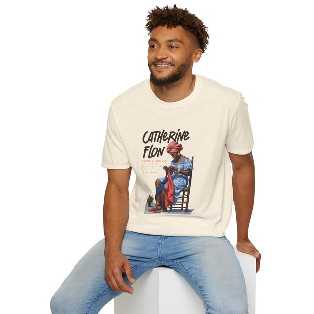 The Seamstress of Freedom Catherine Flon Legacy T-Shirt Haitian Heritage Series Crewneck Unisex Softstyle T-Shirt