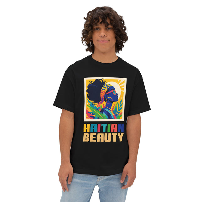 Haitian Beauty T-Shirt Bold Afro-Caribbean Graphic Cultural Pride Apparel Unisex Cozy Pullover for Vibrant Haitian Beauty Tee