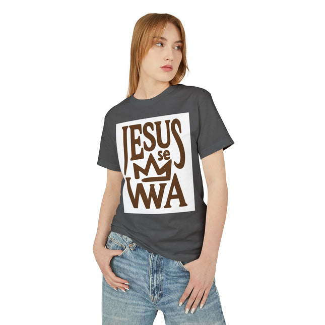 Jezi se Wa Jesus is King Haitian Faith Sweatshirt Creole Christian Apparel Spiritual Heritage Collection Heavyweight Cotton Tee