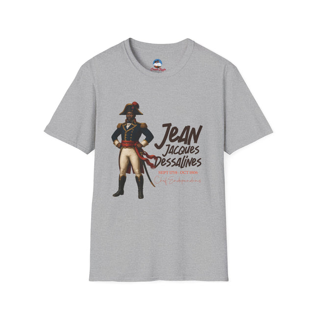 Jean-Jacques Dessalines Freedom Forged in Fire T-Shirt Haitian Independence Leader Unisex Softstyle T-Shirt