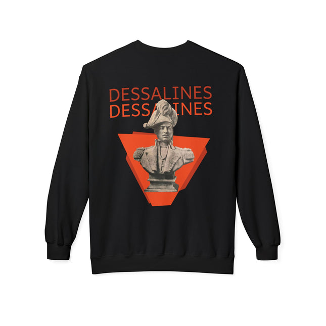 The Liberator’s Stance Dessalines Graphic Sweatshirt Haitian Freedom Series Unisex Midweight Crewneck