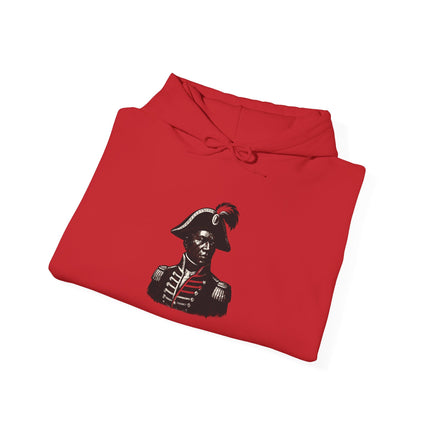 Legacy of Leadership Hoodie Toussaint Louverture Tribute Haitian Heritage Series Unisex Premium Hooded Sweatshirt