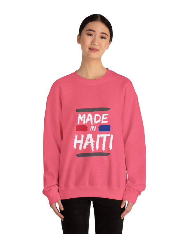 Made in Haiti Unisex Crewneck Sweatshirt – Haitian Pride Sweater, Heritage Clothing, Comfortable Heavy Blend Pullover - CreoleSizzle