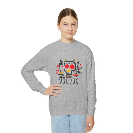 The Rebel Spirit Vodou-Inspired Youth Sweatshirt Afro-Haitian Cultural Series Kids’ Premium Crewneck