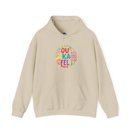 “Ou Ka Fè’l” Motivational Hoodie Unisex Heavy Blend™ Sweatshirt Haitian Creole Inspired Design Cozy Pullover for Daily Inspiration
