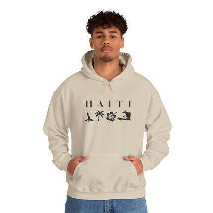 Haiti Island Escape Hoodie Unisex Caribbean Streetwear Tropical Nature Inspired Sweatshirt Caribbean Vibes