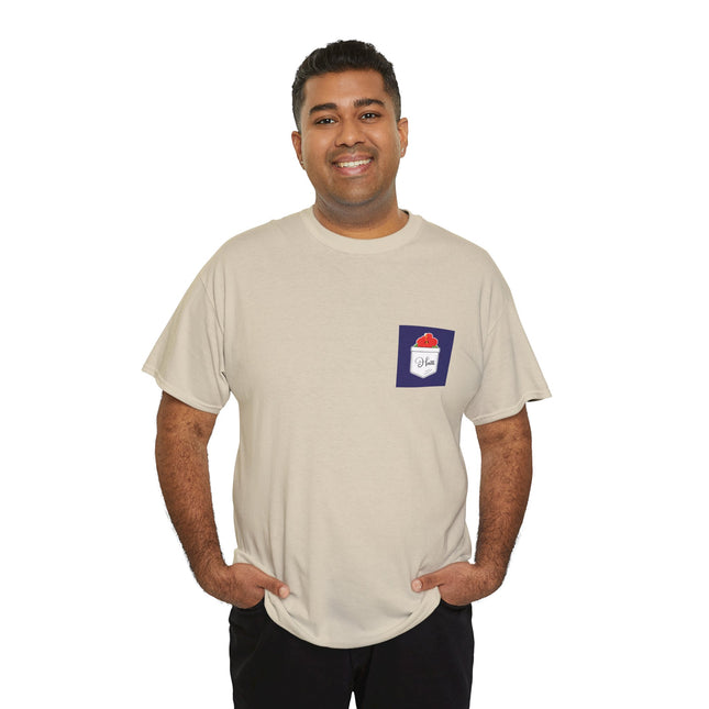 Haiti Hibiscus Pocket Tee Tropical Elegance Haitian Heritage Series Unisex Heavy Cotton T-Shirt