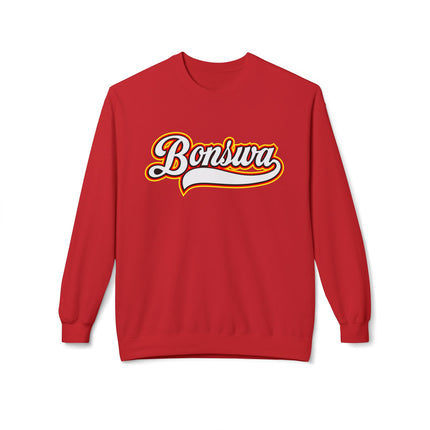 Exclusive Bonswa Sweatshirt Embracing Haitian Greetings with Style Unisex Midweight Softstyle Fleece Crewneck Sweatshirt - CreoleSizzle