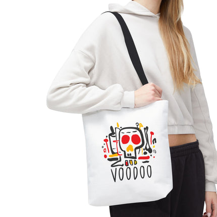 Voodoo Art Haitian Spiritual Symbols Tote Afro-Caribbean Vodou Design - CreoleSizzle