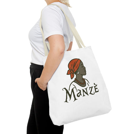 Manzè Limited Edition Heritage Tote Empowering Haitian Women Design - CreoleSizzle
