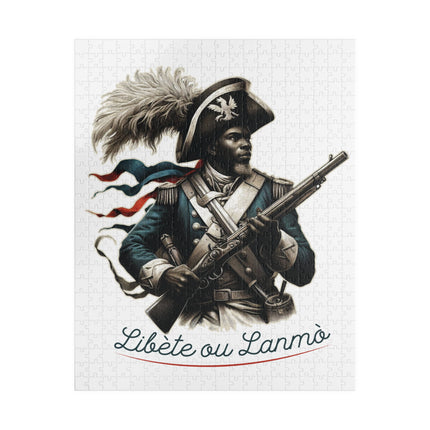 Libète ou Lanmò Haitian Revolutionary Soldier Heritage Puzzle Limited Freedom Fighter Edition - CreoleSizzle