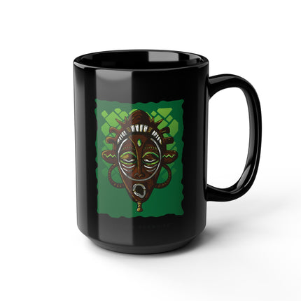 Haitian Paradise Mask of the Ancestors 15oz Premium Heritage Coffee Mug