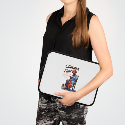Catherine Flon Stitching the Flag of Freedom Haitian Heritage of the Revolution Laptop Sleeve - CreoleSizzle
