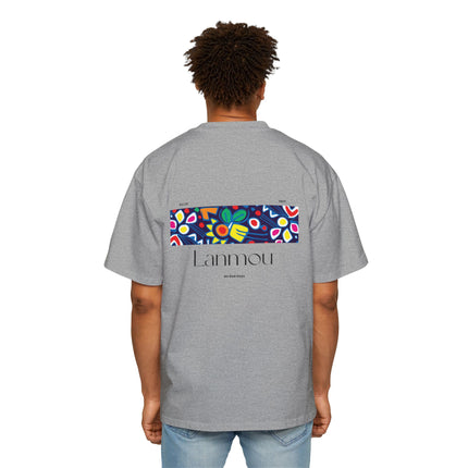 Lanmou Love Oversized Tee Haitian Heritage Streetwear, Trendy Layering Piece Unisex Premium Casual T-Shirt Haitian Street Vibes Graphic on Back