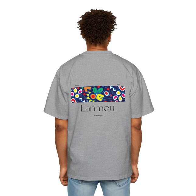 Lanmou Love Oversized Tee Haitian Heritage Streetwear, Trendy Layering Piece Unisex Premium Casual T-Shirt Haitian Street Vibes Graphic on Back