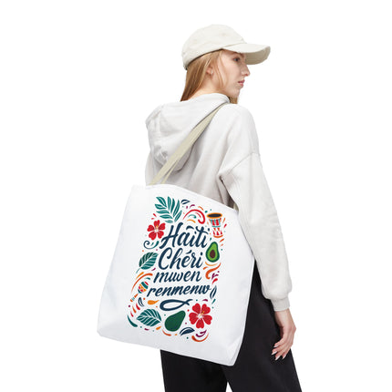 Haiti Chéri Mwen Renmenw Limited Edition Heritage Tote Love Letter to Haiti - CreoleSizzle