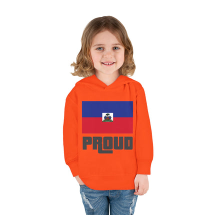 Haitian Pride Toddler Hoodie GTA-Inspired Flag Design Cozy Fleece Pullover Cultural Heritage Kidswear