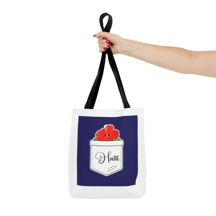 Hibiscus Haiti Limited Edition Heritage Tote Bag Tropical Elegance Design - CreoleSizzle