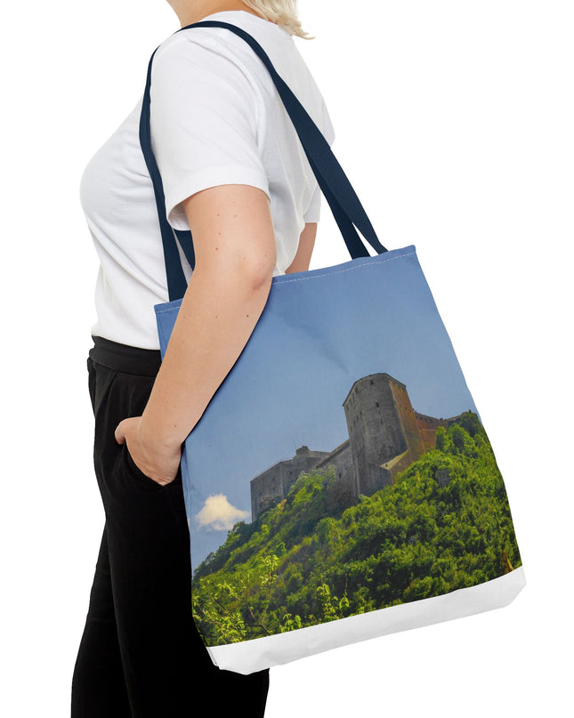 Haitian Citadelle Laferrière Tote Bag – Historical Haiti Travel Bag – Durable All-Over Print Shopping Bag - CreoleSizzle