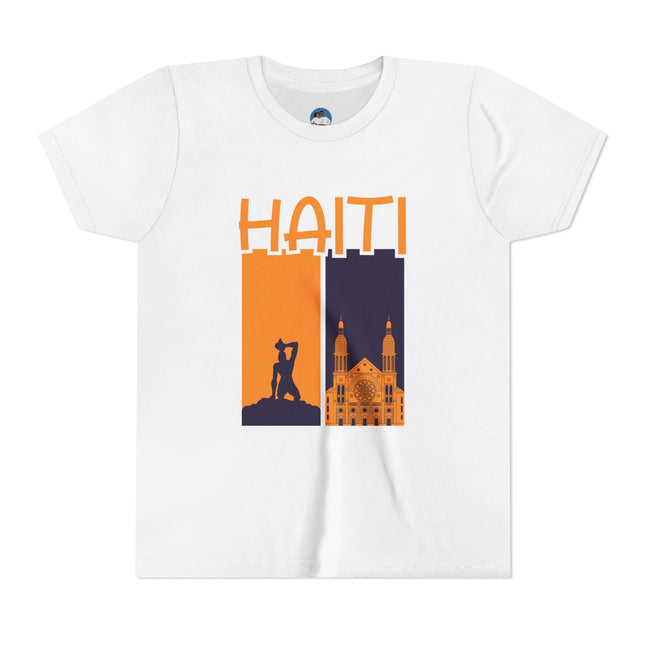 The Spirit of Haiti Youth Cultural Pride Tee Freedom & Faith Design Kids Premium Short Sleeve