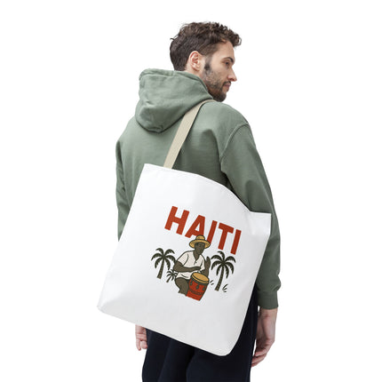 Haiti’s Heartbeat Limited Edition Heritage Tote Agricultural Roots Design - CreoleSizzle