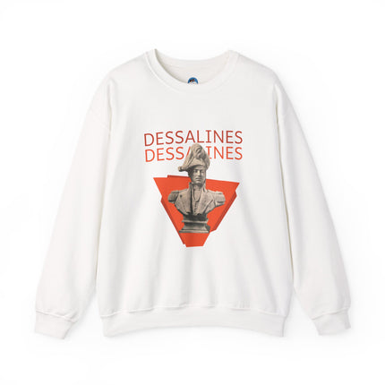Bold Dessalines Crewneck Sweatshirt Haitian Independence Statement Piece Unisex Heritage Pullover Comfortable Sweatshirt