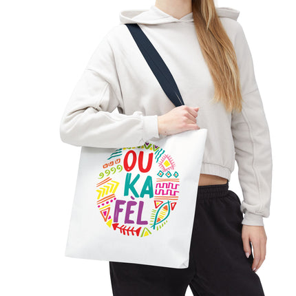 Ou Ka Fè’l Limited Edition Creole Motivation Tote Inspirational Haitian Design - CreoleSizzle