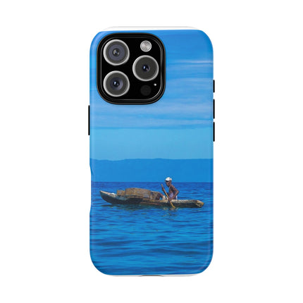 Haitian Fisherman Phone Case – Coastal Art Design – Durable, Stylish Caribbean Inspired Case - CreoleSizzle