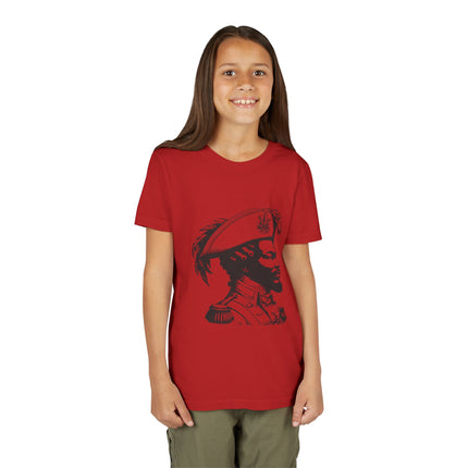 Youth Historical Figure T-Shirt Haitian Freedom Fighter Graphic Tee Black History Month Kids Apparel Cultural Heritage Gift