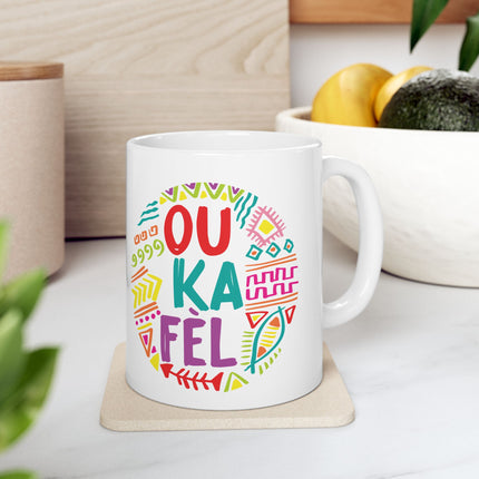 Ou Ka Fè’l Limited Heritage Edition Ceramic Mug Creole Affirmation Design - CreoleSizzle