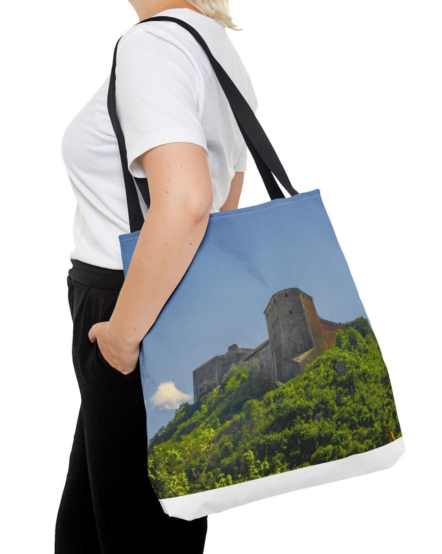 Haitian Citadelle Laferrière Tote Bag – Historical Haiti Travel Bag – Durable All-Over Print Shopping Bag - CreoleSizzle