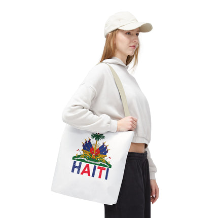 Ayiti Crayon Emblem Educational Heritage Tote Bag Diaspora Kids Edition - CreoleSizzle