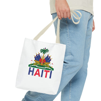 Ayiti Crayon Emblem Educational Heritage Tote Bag Diaspora Kids Edition - CreoleSizzle
