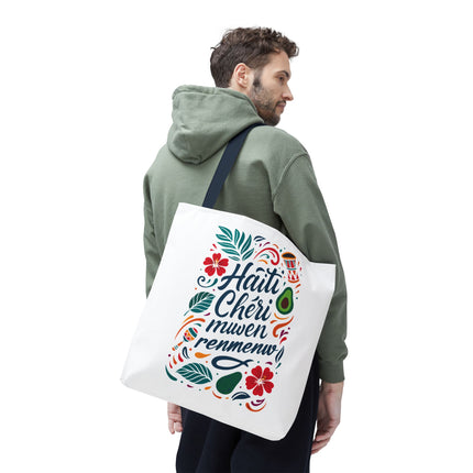 Haiti Chéri Mwen Renmenw Limited Edition Heritage Tote Love Letter to Haiti - CreoleSizzle