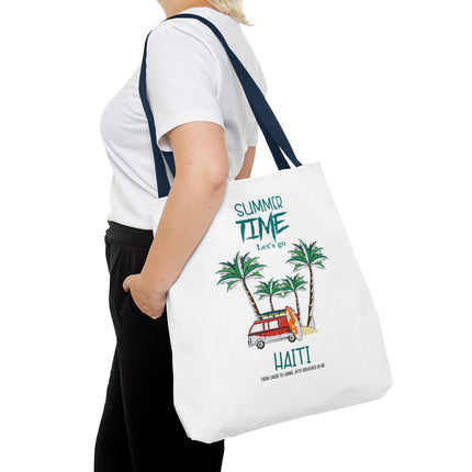 Summer Time Haiti Limited Edition Tropical Design Tote Haitian Beach Vibes - CreoleSizzle