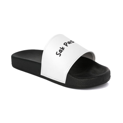 Sak Pasè Heritage Womens Slide Sandals Limited Creole Greeting Edition