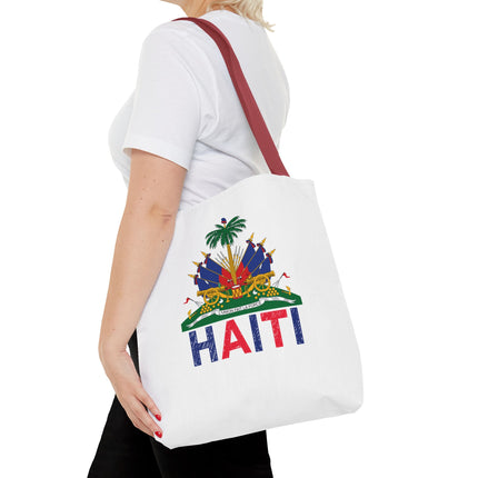 Ayiti Crayon Emblem Educational Heritage Tote Bag Diaspora Kids Edition - CreoleSizzle